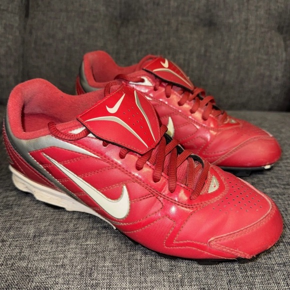 Nike Other - Nike Mens Keystone Red Leather Baseball Cleats (375560-611), Size: 6.5 Sports